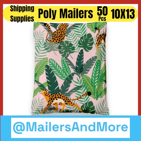 Other - 50 10X13 Poly Mailers, Cheetahs, Shipping Envelopes PRICE IS FIRM